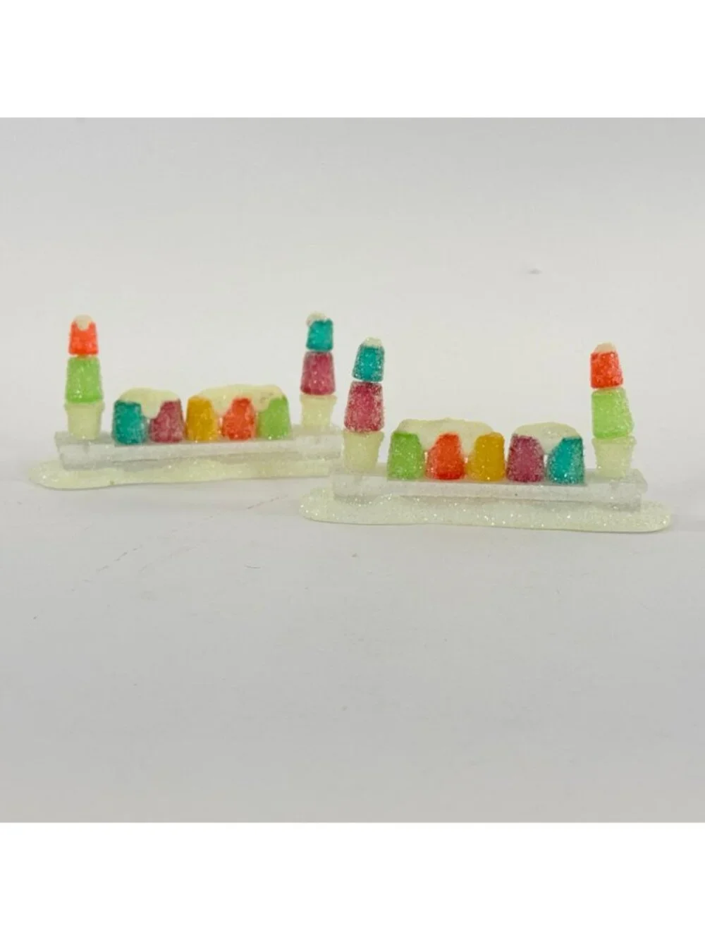Vintage 2004 Dept 56 North Pole Gumdrop Topiaries 53195 in Box